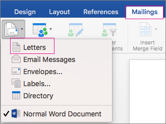 create a mail merge document in word 2016 for mac
